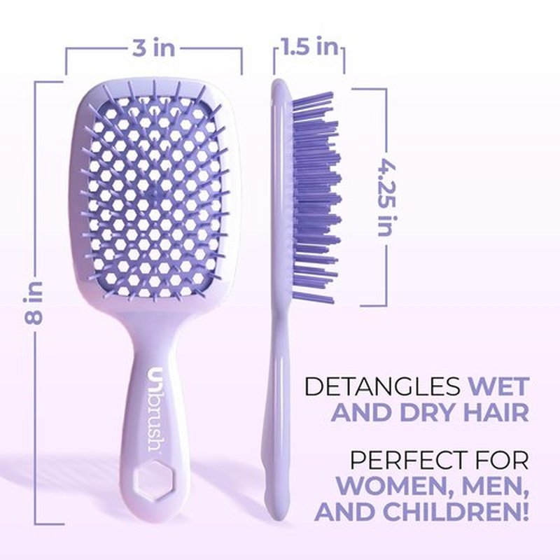 FHI Heat UNbrush Detangling Brush - Pain-Free Brushing for All Hair Types | Durable DuoFlex Bristles