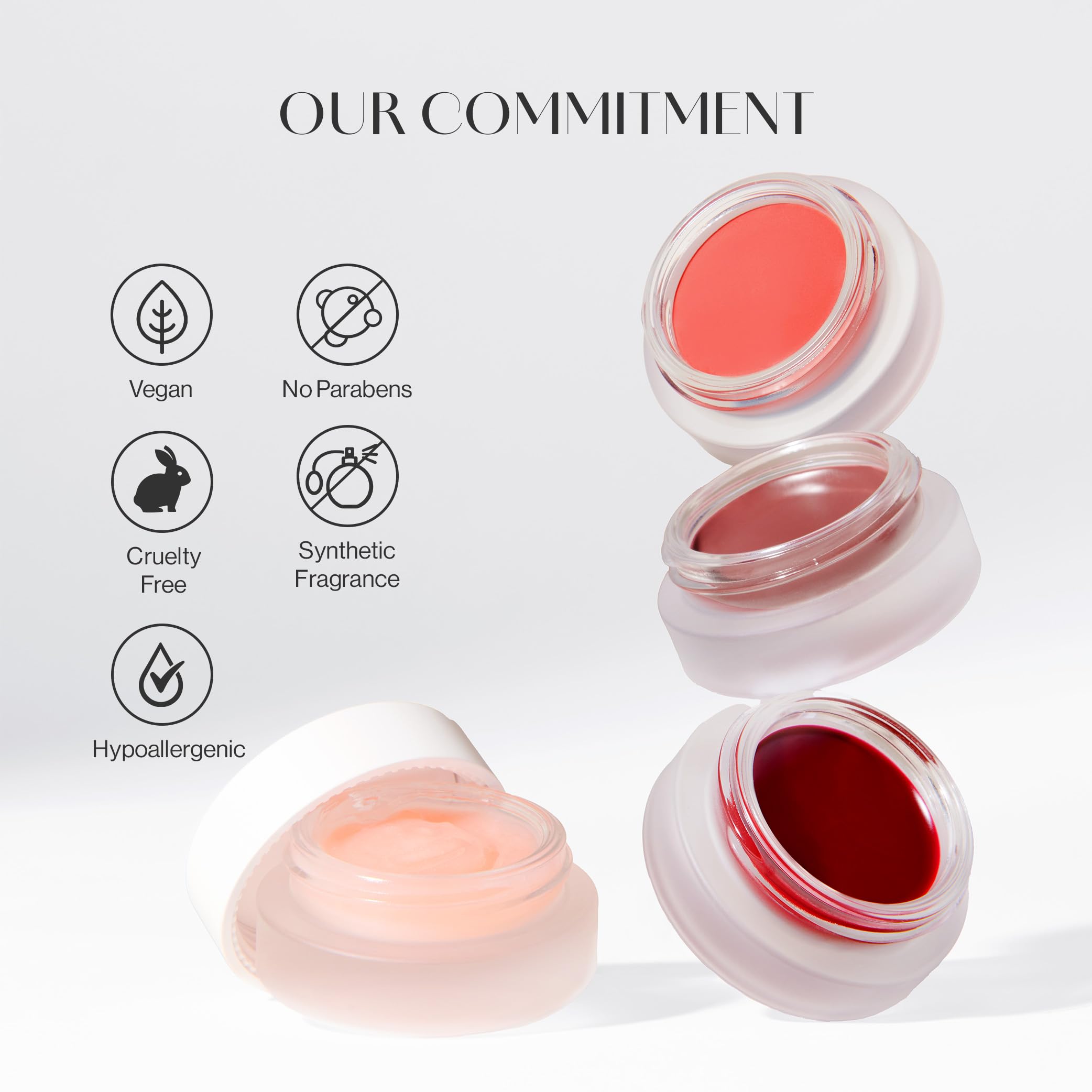 BEIGIC Flush Lip & Cheek Balm - Vegan Buildable & Blendable Multiuse Balm | Natural Flush & Glow | Glowy Blush for Cheeks | Dewy Korean Make Up Cream Blush | 01 Tulle - Peach Coral, 0.14 fl.oz