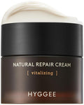 HYGGEE Natural Repair Cream - Vegan Red Ginseng & Peptides Nourishing Moisturizer for Enhanced Elasticity and Vitality - Anti Aging, Firming, Hydrating Face Cream for Rough and Dry Skin, 1.69oz.