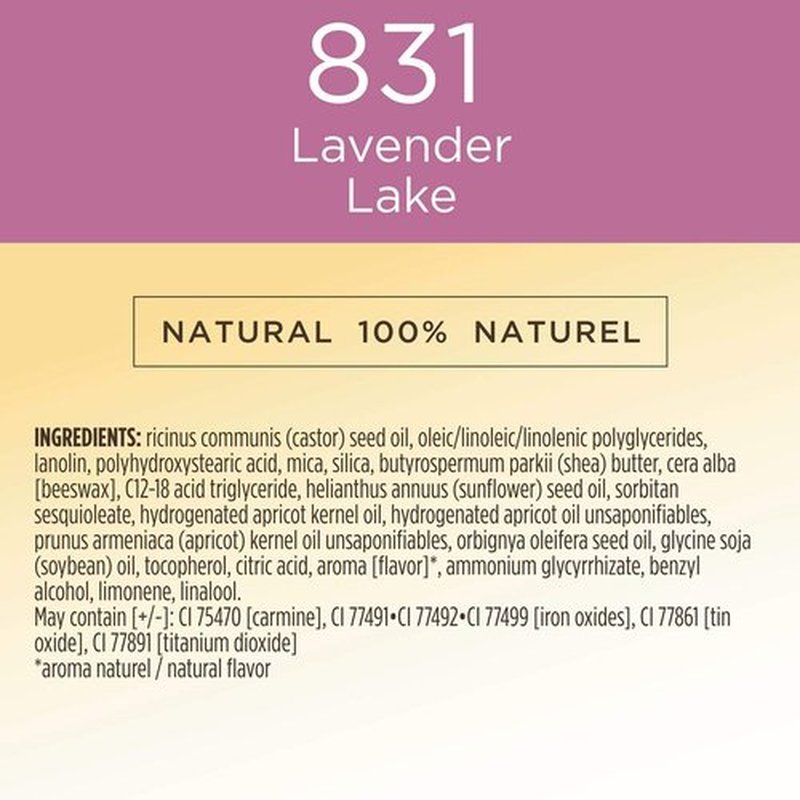 Burt's Bees 100% Natural Glossy Liquid Lipstick, Lavender Lake, 1 Tube