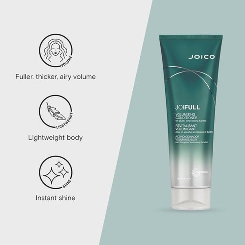 Joico JoiFULL Volumizing Conditioner - Instant Body & Long-Lasting Fullness for Fine Hair | Lotus Flower & Bamboo Extract