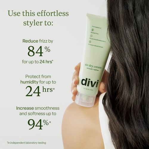 Divi Air Dry Bundle – Includes 30ml Scalp Serum, Air Dry Cream & Leave-In Conditioner – Hydrates, Strengthens & Smooths for Frizz-Free, Healthy, Shiny Hair, 3 Piece Set