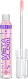 Essence | Meta Glow Multi-Reflective Lip Gloss - Iridescent Shimmer, Holographic Finish | Vegan & Cruelty-Free (02 | Digital Pink)