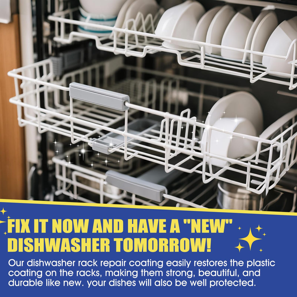 JAOJAO Dishwasher Rack Repair Kit, Dishwasher Rack Repair Coating White