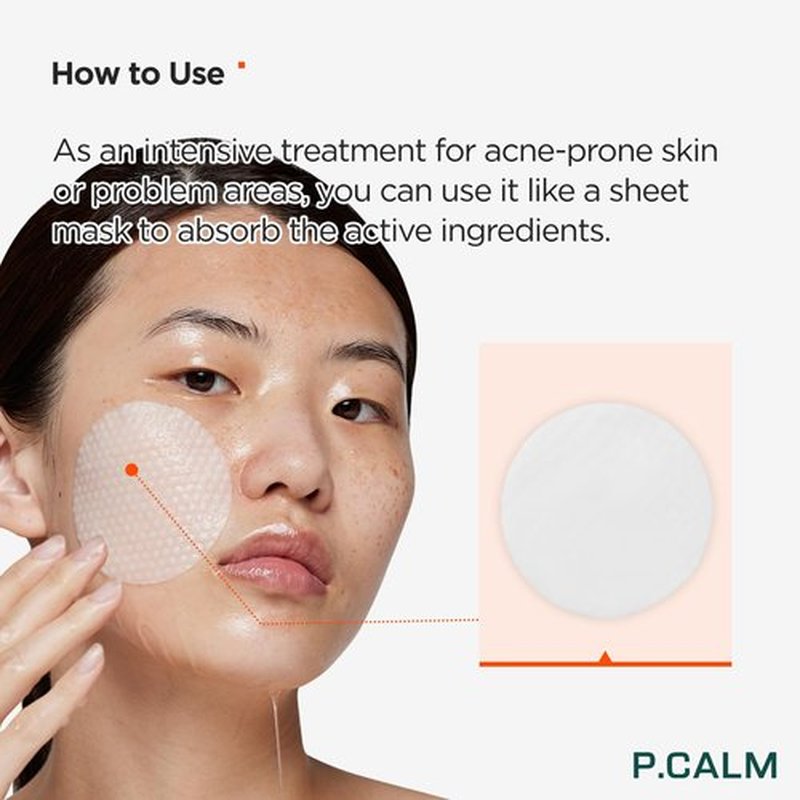 P.CALM Barrier Cycle Toner Pad Refill Pack – 120 Pads (60 + 60) with Centella Asiatica & Papaya Extract for Soothing, Moisturizing & Exfoliating, Korean Vegan Facial Toners Pads for Sensitive Skin