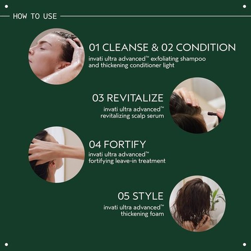 Aveda Invati Ultra Advanced Shampoo & Conditioner Duo - Exfoliating & Thickening for Fine to Medium Hair | 6.7 Fl Oz