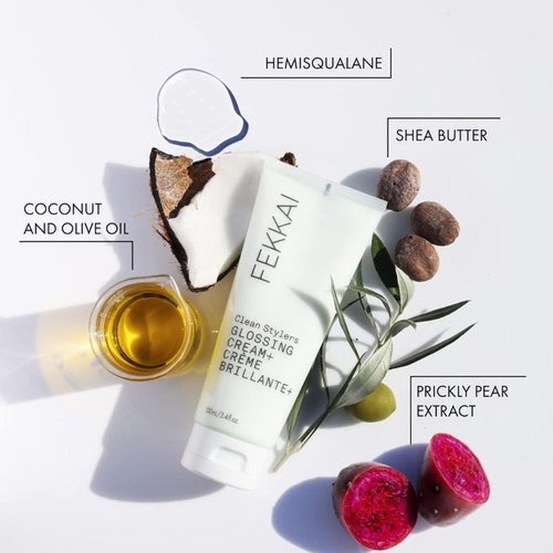 FEKKAI Glossing Cream - Hydrating Frizz Control & Shine Boost - 3.4 oz | Sulfate-Free, Vegan