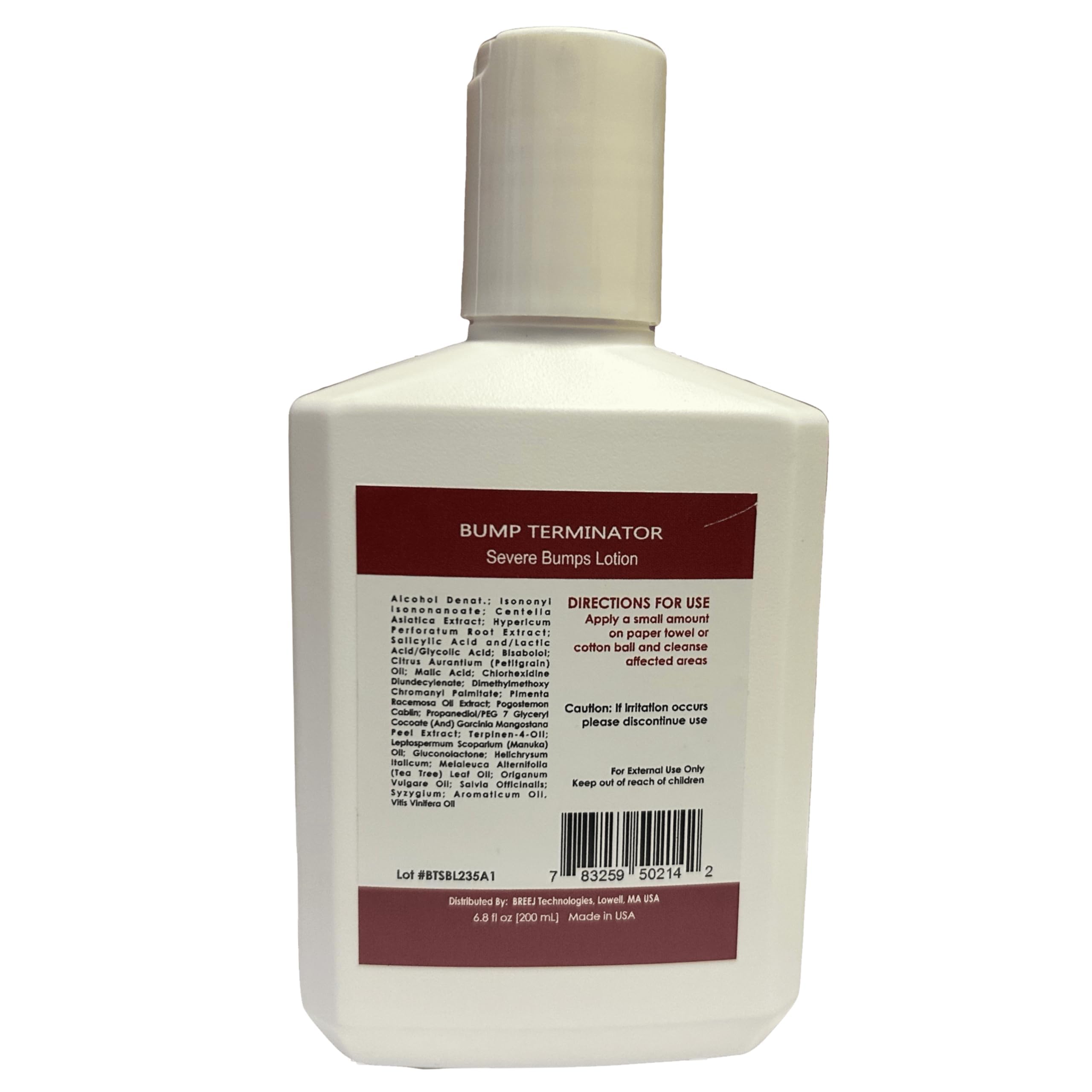 BREEJ BUMP TERMINATOR Severe Bumps Treatment | Razor Bumps And Ingrown Hair Treatment | Razor Bump Treatment, 200 mL