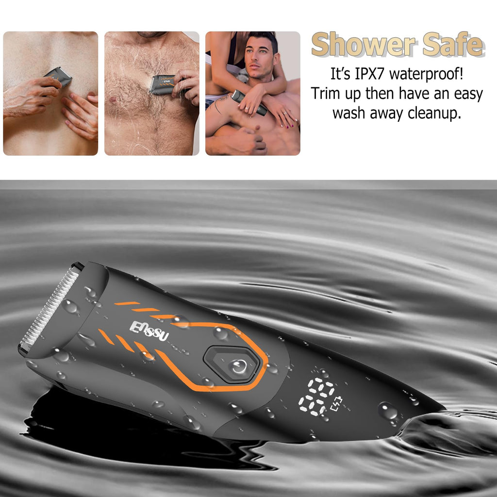 Manscape Body Hair Trimmer for Men w/Light Pubic Hair Trimmer Safe Blade