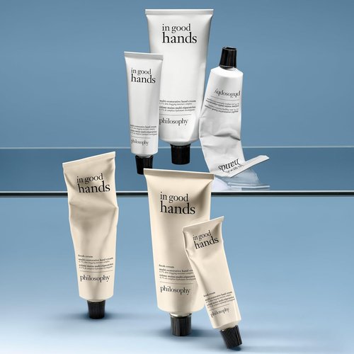 Philosophy In Good Hands Multi-Restorative Hand Cream - Vitamin C & Niacinamide for Plump, Smooth Skin - Reduces Dark Spots, Non-Greasy Formula