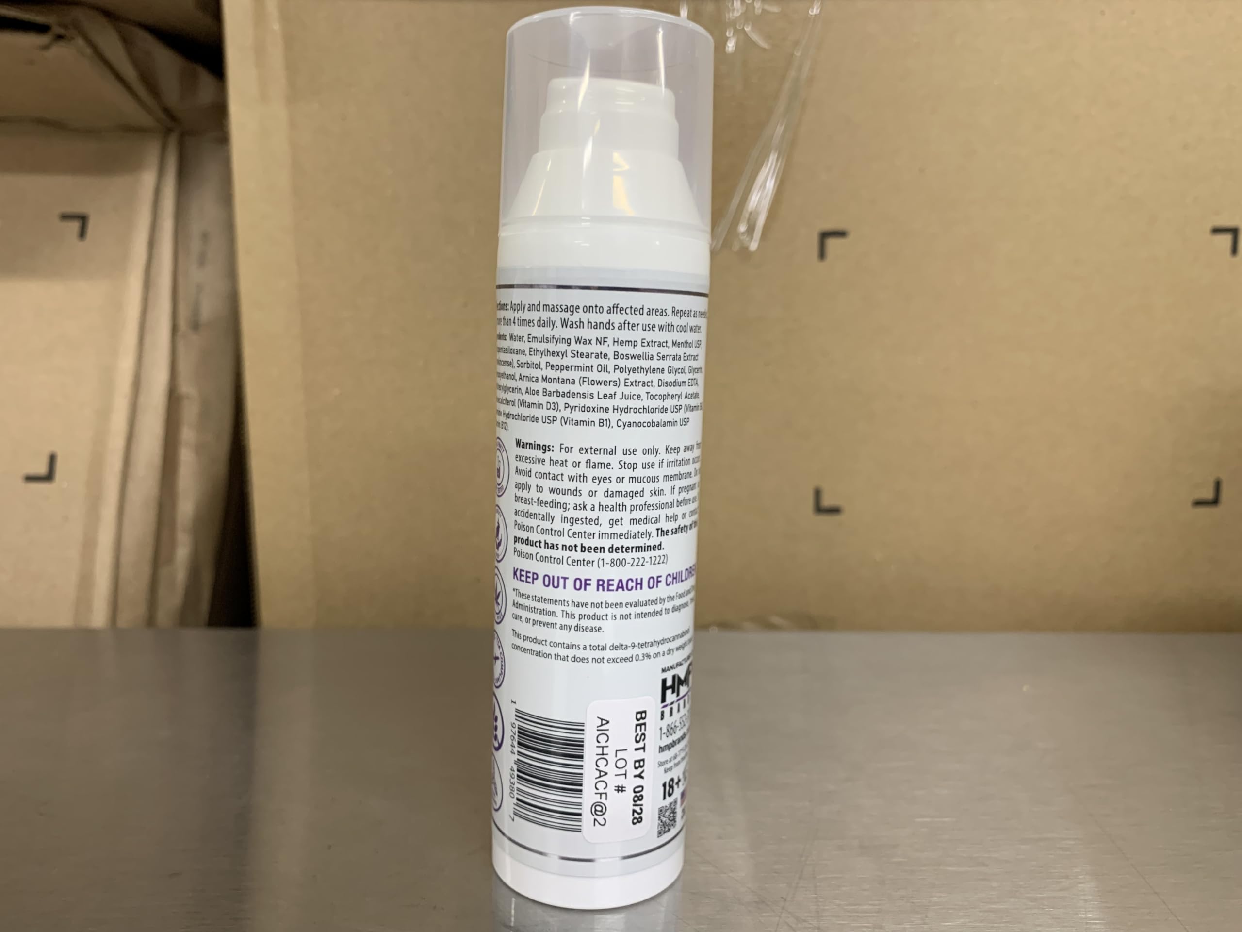 HMP BRANDS Neuropathy Cream Nerve Hemp Cream 2000mg Maximum Strength for Feet, Hands, Legs, Toes, Back with Natural Arnica, Vitamin D3 B1 B6 B12, Menthol, Made in USA, 2.1oz