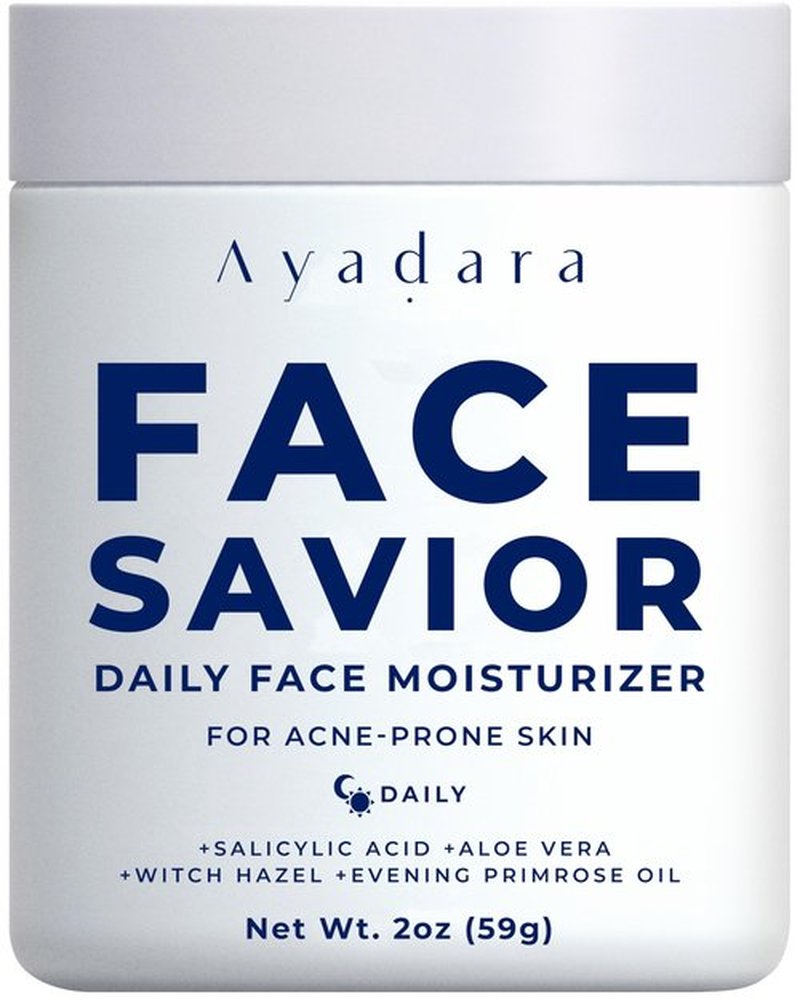 Ayadara Acne Facial Moisturizer, 2 fl oz, Advanced Oil Control Face Moisturizer for Oily Skin, Hydrating Acne Cream & Anti Acne Moisturizer for Face, Powerful Skin Care Regimen for Men & Women