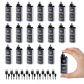 20 Pack Nose Hair Trimmer for Men and Women USB Rechargeable with Digital Display Nose and Ear Trimmer for Men Dual Edge Rotating Blades Easy Clean Detachable Head Compact and Travel Friendly