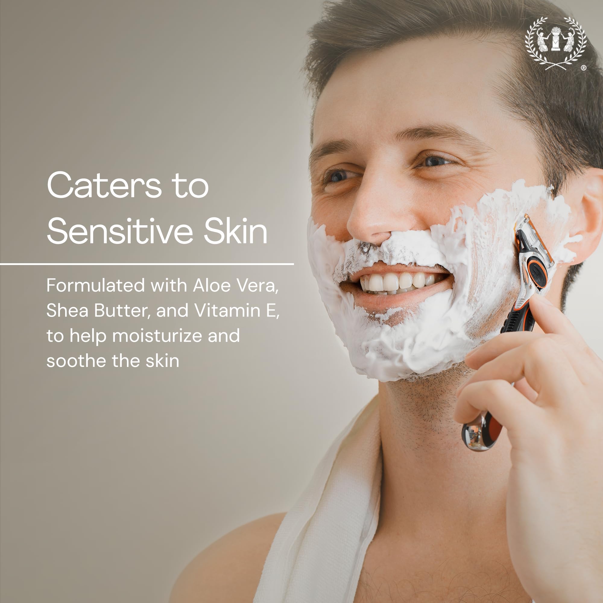 Muse Apothecary Foaming Shave Ritual - Natural Shaving Cream Sensitive Skin - Womens Shaving Cream Mens Shave Cream - Protective Formula Aloe Vera + Shea Butter + Vitamin E - 11.5oz