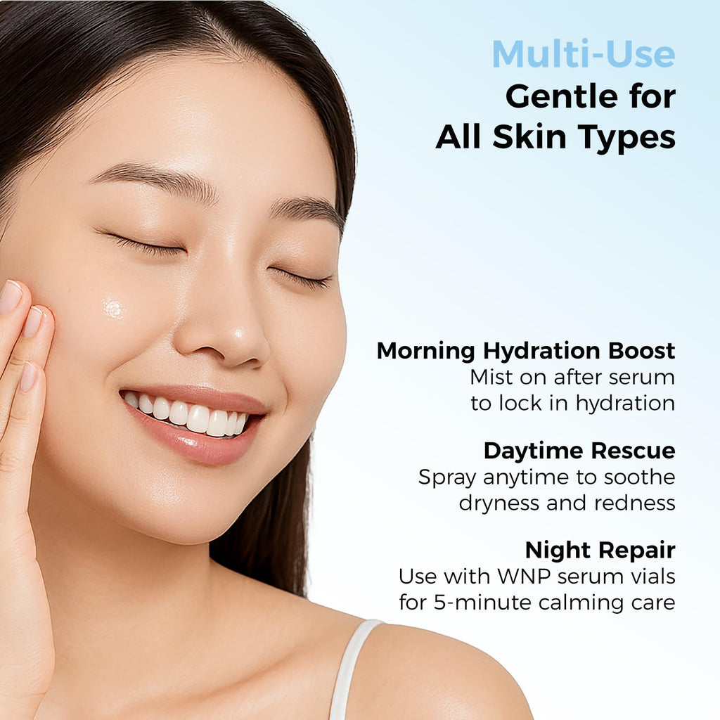 WNP Hyaluronic Acid Hydrating&Soothing Toner: 4D Hyaluronic Acid,Red Algae Extract,Bifida Ferment Lysate, Panthenol Deep Moisture&Skin Barrier Repair Vegan Skincare for Dry & Sensitive Skin