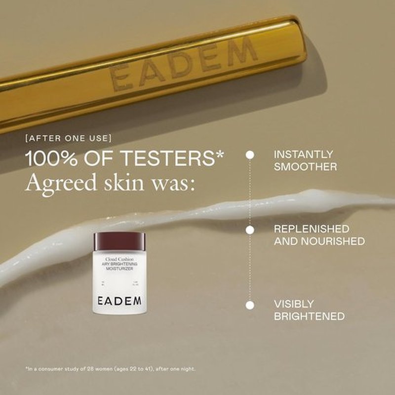 Eadem Cloud Cushion Face Moisturizer - Ultra Hydrating Cream with Peptides & Ceramides | 1.69 oz