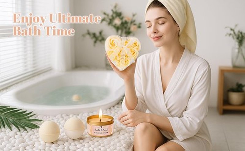 Mothers Day Gifts for Mom Wife Grandma Daughter Friends Sister, Happy Birthday Gifts for Women Mom Her Friend Sister Wife Grandma, Self Care Gift Get Well Relaxing Spa Gift Basket Set