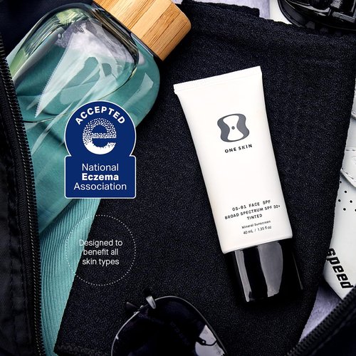OneSkin FACE SPF OS-01 Peptide Mineral Sunscreen - Broad Spectrum SPF 30+ with Antioxidants for All Skin Types