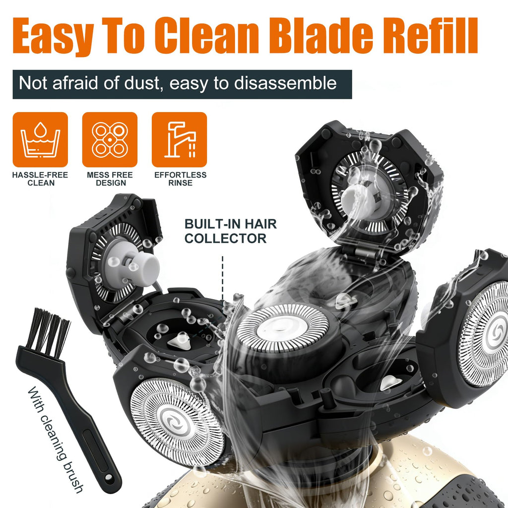 5 Head Shaver Replacement Blades, 3-Pack