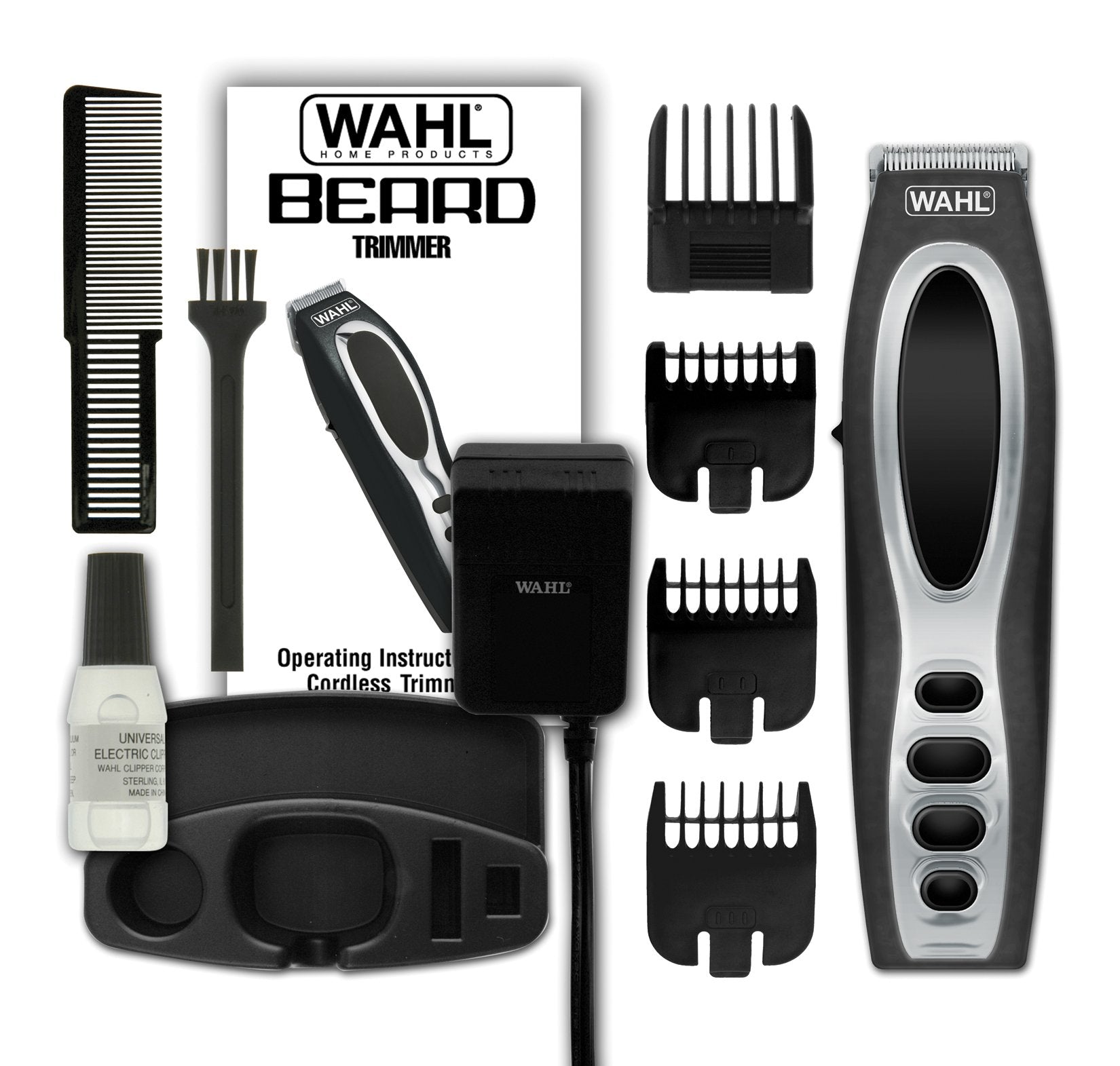 WAHL Rechargeable Beard Trimmer 5598, Black, 1 count