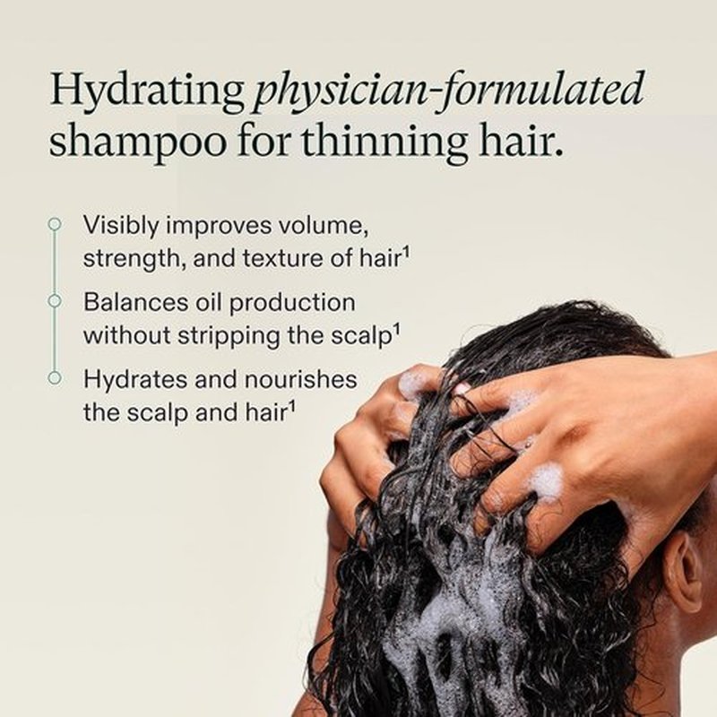 Nutrafol Shampoo - Cleanse & Hydrate Thinning Hair | Improves Volume, Strength & Texture