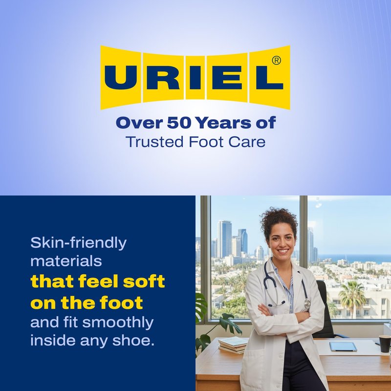 URIEL Silicone Toe Sleeves – Cuttable Toe Cushions for Corns, Calluses, Blisters and Ingrown Nails – Soft Protective Tubes for Comfortable Everyday Wear