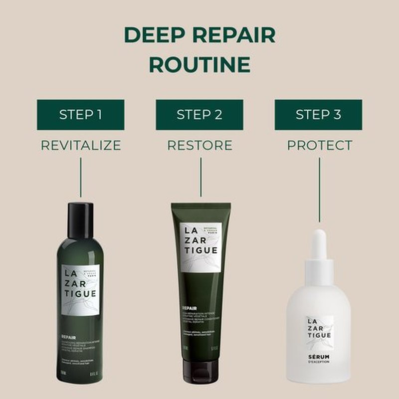 Lazartigue Thermo-Protective Serum D'Exception, Heat Protection Hair Serum, Shields, Hydrates, Seals Split Ends & Tames Tangles, Vegan, Sulfate & Silicone Free, 1.7 Fl Oz
