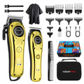 HIENA PRO Professional Hair Clippers Set for Men, Rechargeable Cordless Hair Cutting Clippers, Clipper Set and Trimmer Kit for Hair Cutting, Haircut Clippers, Gifts for Men