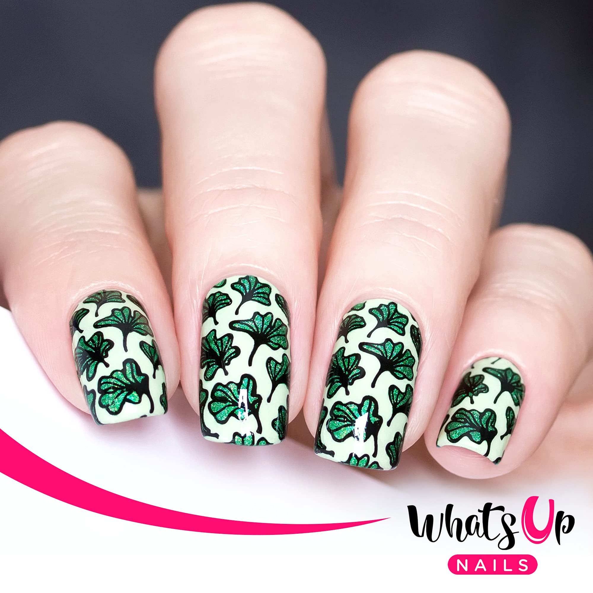 Whats Up Nails - Fall Stamping Plates 2 pack (B053, B071) for Autumn Thanksgiving Day Nail Art Design