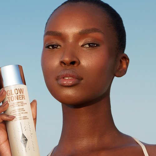 Charlotte Tilbury Glow Face Toner - Exfoliating Toner for Oily Skin - Reduces Pores & Hydrates - Rose & Lemon Scented