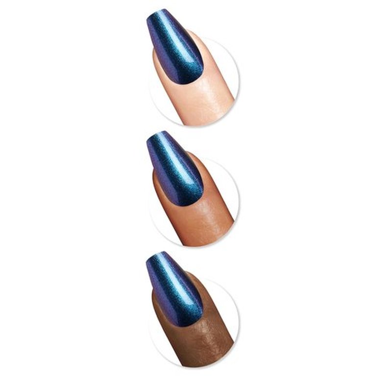 Sally Hansen Press-On Nails - Coffin Shape, Easy Application, Non-Damaging | 30 Nails, Glue & Tabs | HYP-Nautical