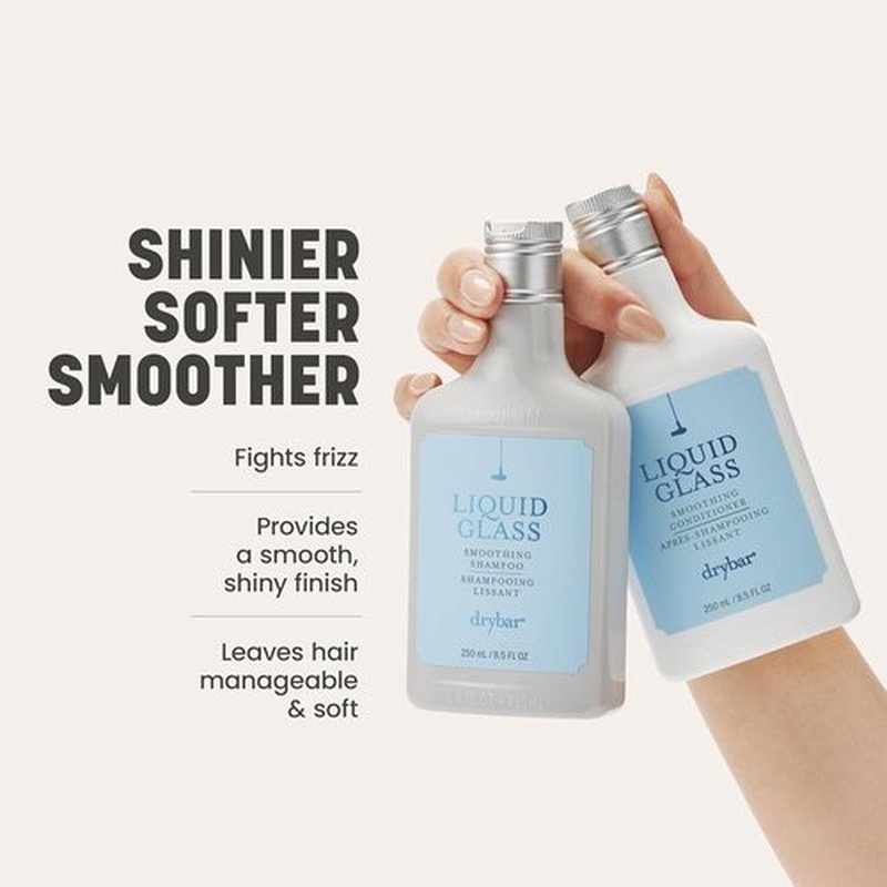 Drybar Liquid Glass Smoothing Shampoo - Reduces Frizz, Adds Shine & Smoothness | Lightweight Vegan Formula for All Hair Types