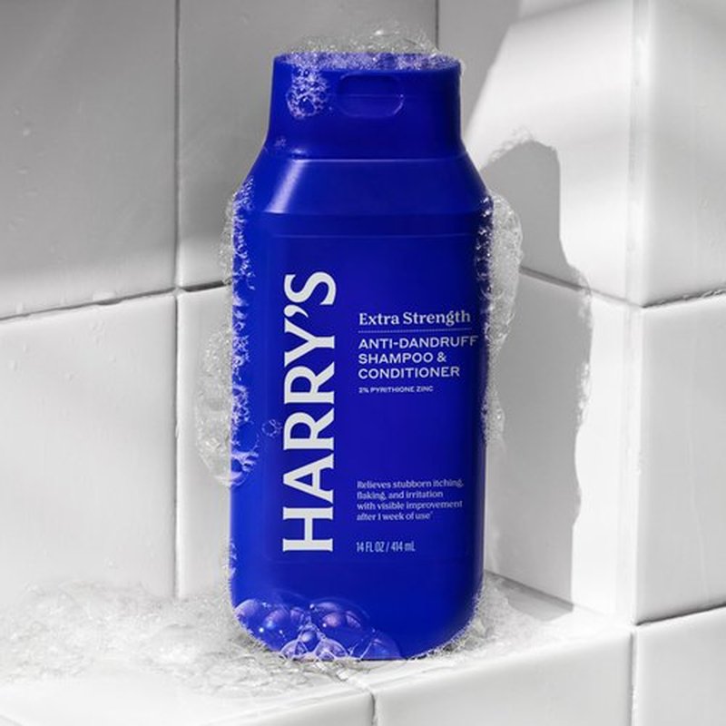 Harry's Extra-Strength Anti-Dandruff Men's 2 in 1 Shampoo and Conditioner - (3 Pack) 14 fl oz - Made with 2% Pyrithione Zinc