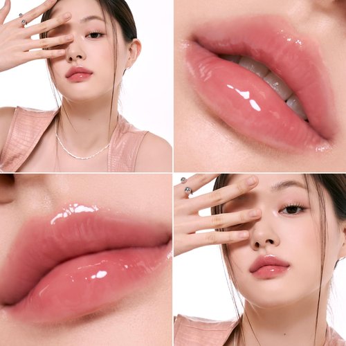 rom&nd GLASTING COLOR GLOSS 01 PEONY BALLET - K-Beauty Viral Plumping Lip Gloss | Mirror Shine, Hydrating, Non-Sticky, Long-Lasting "Bunny Tongue" Light Pink for Soft Girl Aesthetic