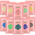 Bouvetan Hard Wax Beads 2.2 lbs, 10 Pack Variety Wax Beans for Hair Removal, Sensitive Skin, Ideal for Face, Eyebrows, Bikini, Underarms, Legs, Brazilian Waxing and Full Body