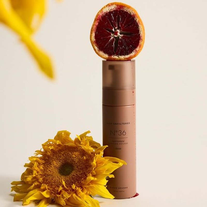 Lux Unfiltered N°36 Self Tanning Mousse - Hydrating, Streak-Free Sunless Tanner | Vegan & Cruelty-Free - Blood Orange