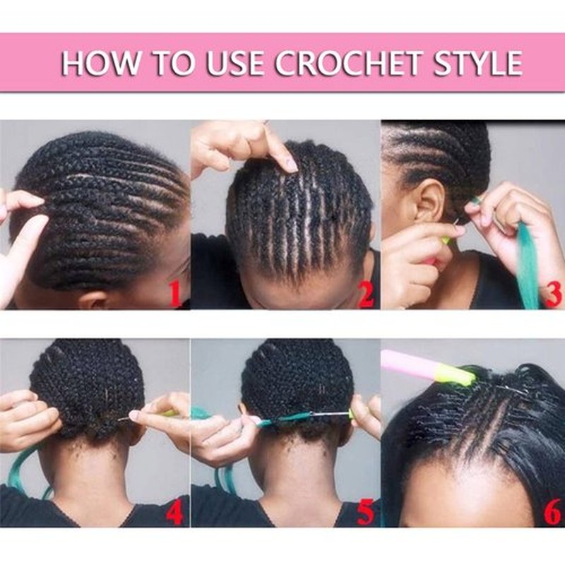 Liang Dian Pre-Stretched Braiding Hair 22 Inch 6 pcs Hot Water Setting Synthetic Hair Crochet Braiding Hair Extension (Mixed black/Dark Purple/Light Purple)