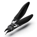BEZOX Curved Toe Nail Clippers for Ingrown & Thick Nails - Stylish Heavy Duty Toenails Clipper for Seniors, Angled Precision Blade Fingernails Clipper - Black