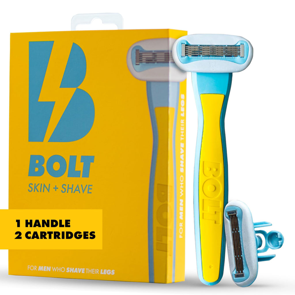 BOLT Skin + Shave - Body Shaving Razor with 2 Shaver Cartridges