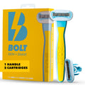 BOLT Skin + Shave - Body Shaving Razor with 2 Shaver Cartridges