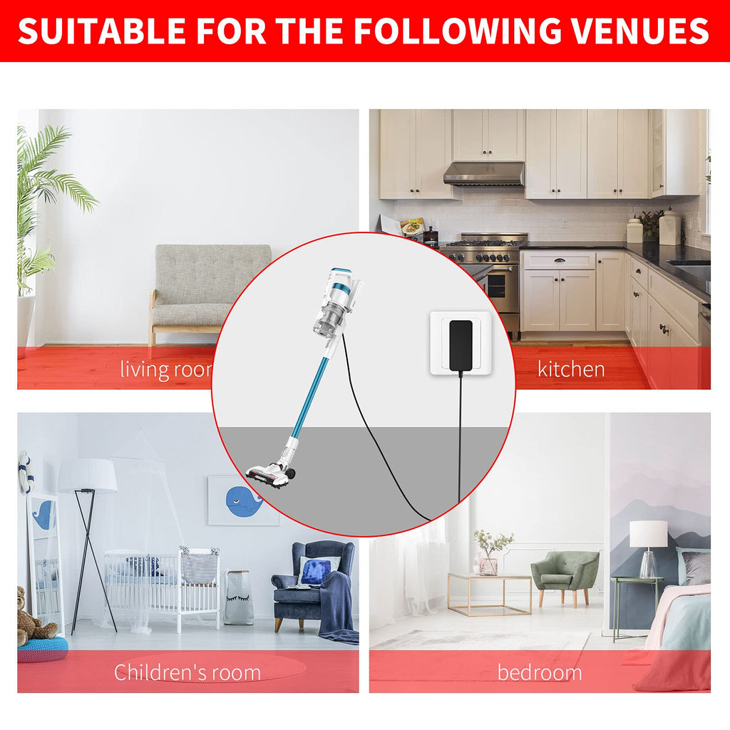 MEROM MC2805A Charger Compatible with Eureka RapidClean Pro Stylus Lightweight Cordless Vacuum Cleaner NEC182 NEC185 NEC186 NEW400 Power Cord Adapter Replace MC2805A Charger