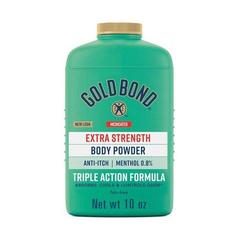 Gold Bond Medicated Body Powder - Talc-Free Extra Strength for Cooling Itch Relief | 10 oz.