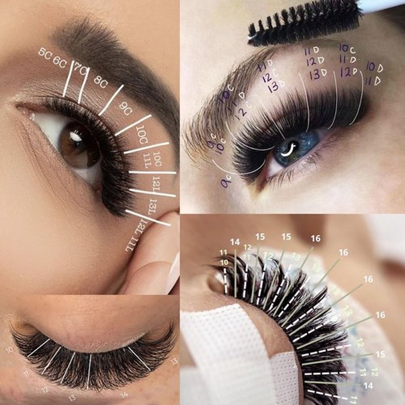 OLLOLASHES Bottom Lash Extension J Curl 0.07mm Mix4-7mm 4mm 5mm 6mm 7mm Black Color Bottom Lash Extensions, Professional Supplies for Lash Techs (Bottom-J-0.07, 4-7mm)