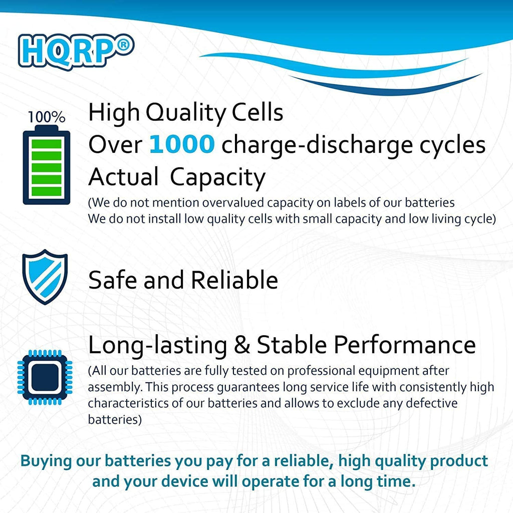 HQRP Battery Works with Philips Norelco 3.7V Li-Ion 422203612390 3611290 3606410 1050CC 1050X 1059X 1280X 1280XCC 1250X 1250XCC 1260X 1290X QT4070 Razor/Shaver + Screwdriver