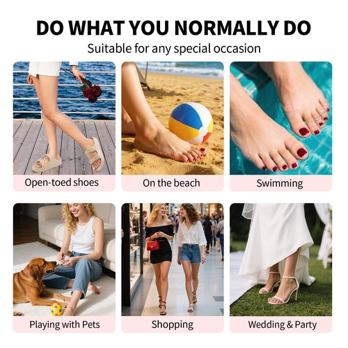SHANGMENG Soft Gel Press on Toenails Short - White French Tips Toenails Press ons for Women, Fit Naturally Press on Toe Nails in 16 sizes - 32 pcs Fake Toenails with Glue, Shimmery French