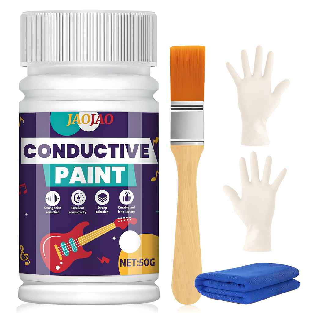 JAOJAO Conductive Paint, Guitar Shielding Paint, for Cavity Shielding, 50g