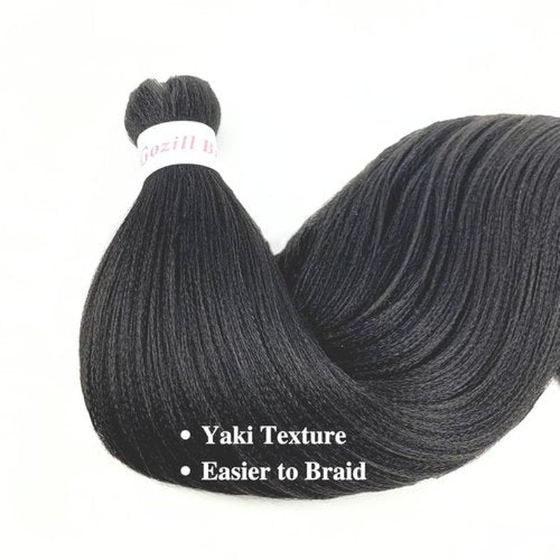 Braiding Hair Pre stretched Black Prestretched Braiding Hair Hypoallergenic Non Toxic Kids Ez Braid Twist Synthetic Knotless