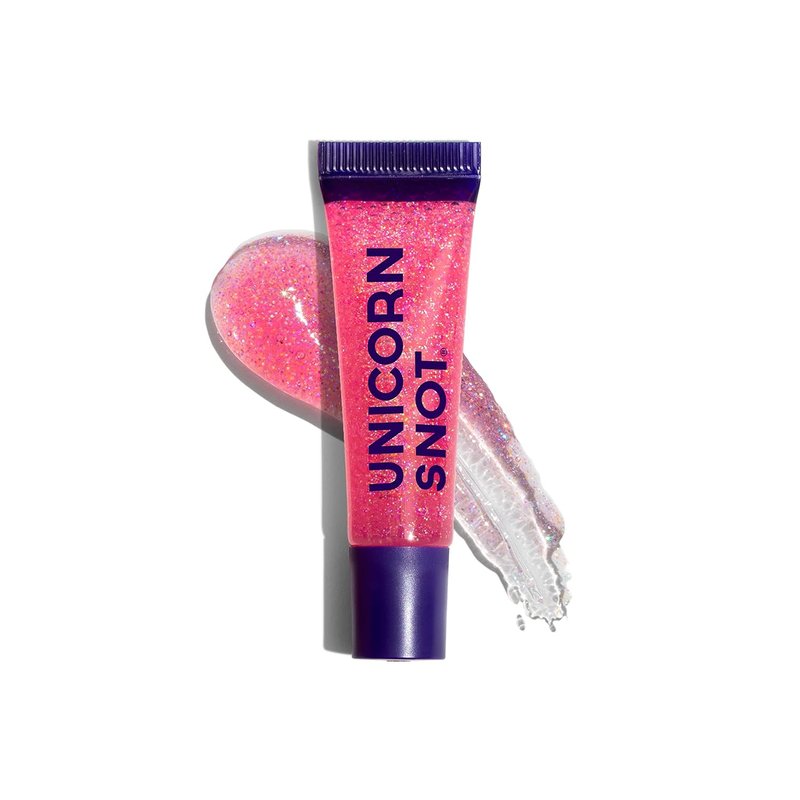 Unicorn Snot Holographic Glitter Lip Gloss - Sparkly Vegan & Cruelty-Free Shine | 0.37 fl oz (Flamingo Pink)