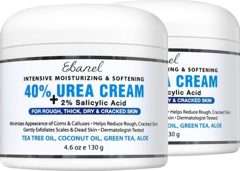 Ebanel Urea Cream 40% & Salicylic Acid 2% - Intensive Foot Cream for Dry, Cracked Skin | 2-Pack