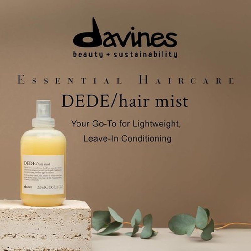 Davines DEDE Hair Mist - Lightweight Leave-In Conditioner for All Hair Types | 8.45 Fl Oz, Moisturizes & Detangles